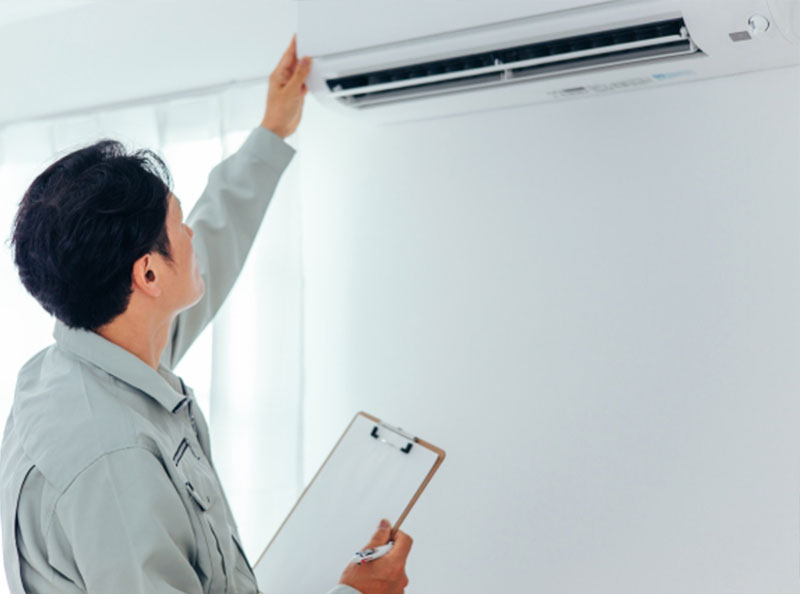 流れ：エアコン工事